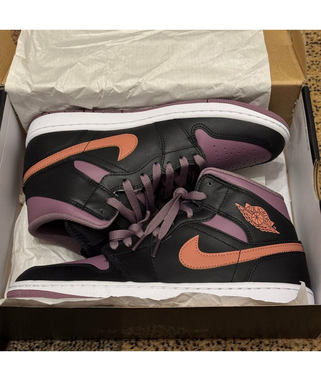 JORDAN Мульти кожаные высокие кроссовки / кеды, фото 6