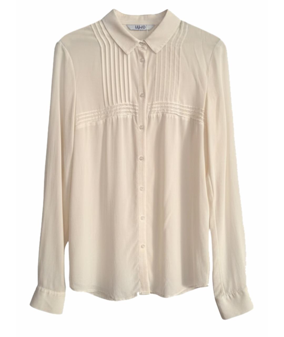 LIU JO Белая шелковая блузы, фото 1