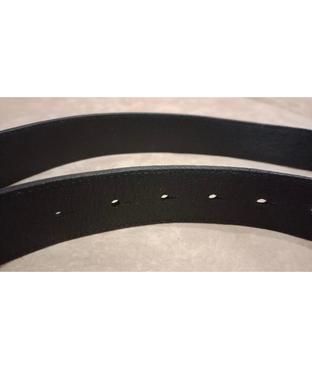 DSQUARED2 Черный кожаный ремень, фото 6