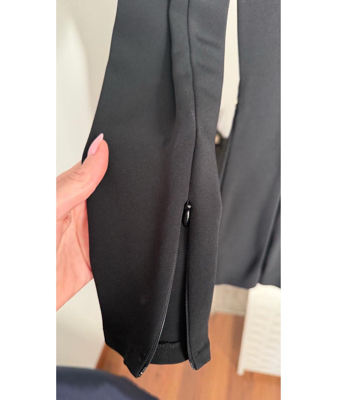 ELISABETTA FRANCHI Черное вискозное вечернее платье, фото 4