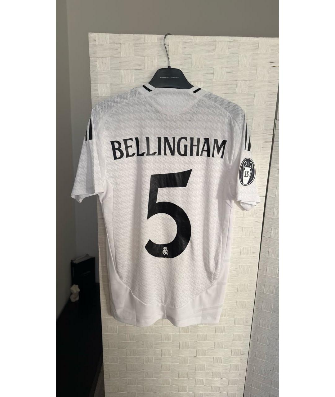 ADIDAS Белая синтетическая футболка, фото 2