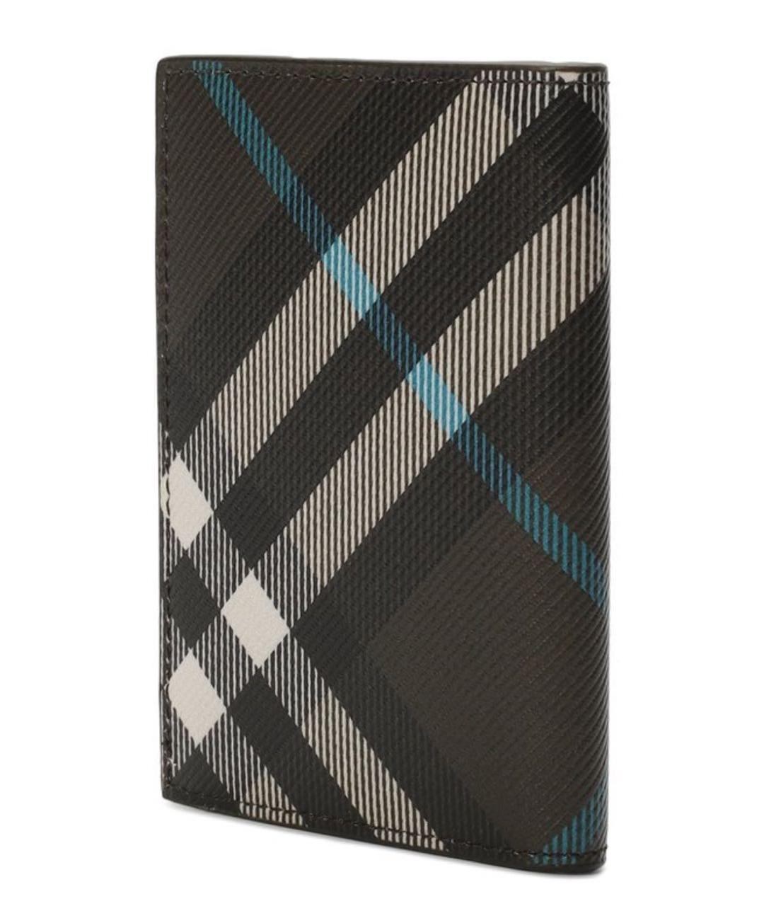 BURBERRY Коричневый кожаный кардхолдер, фото 2