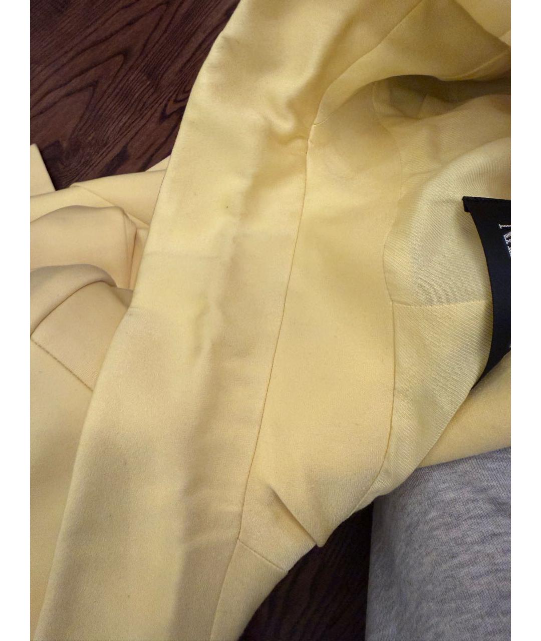BALMAIN Желтый шерстяной жакет/пиджак, фото 7