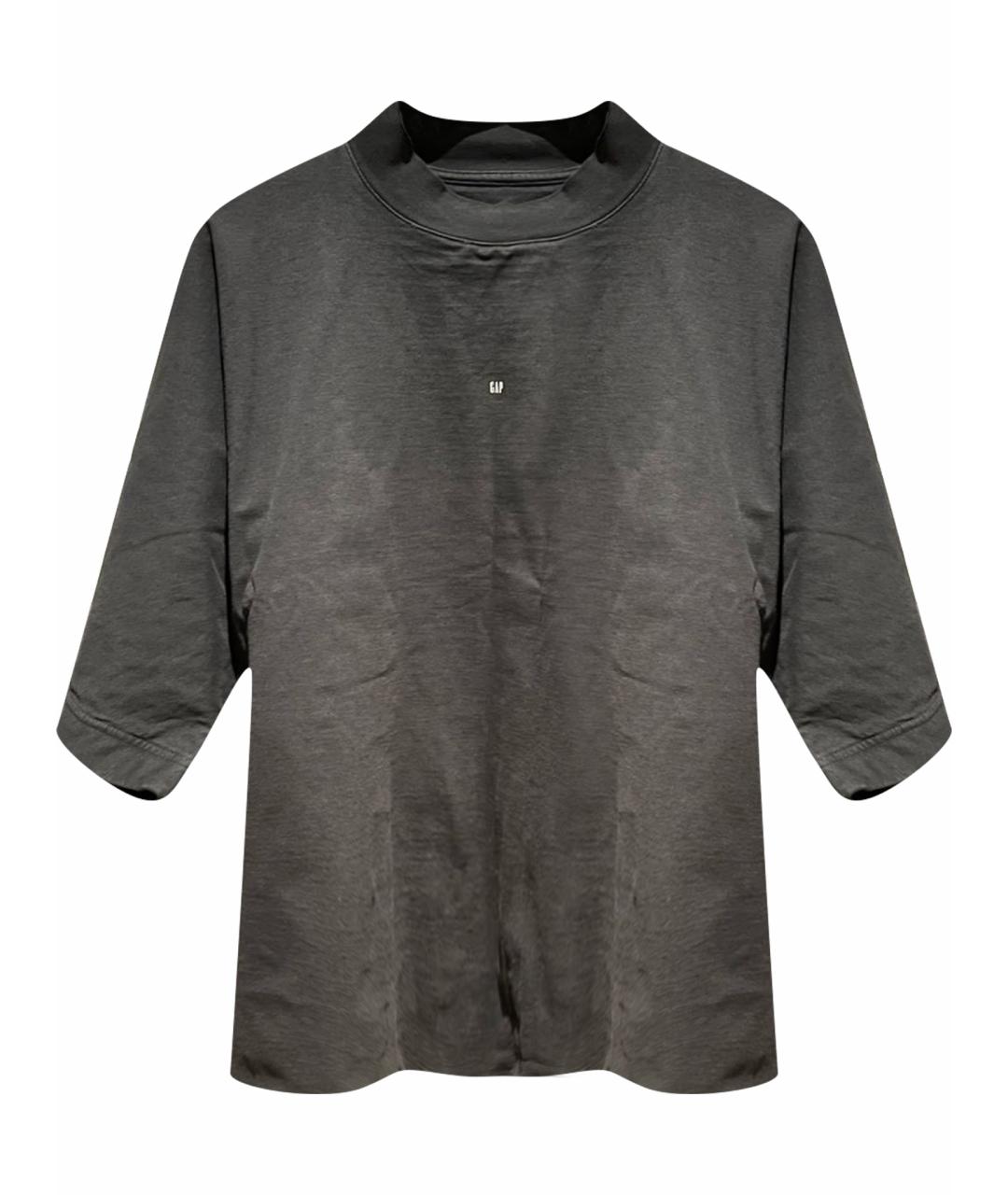 YEEZY Черная хлопковая футболка, фото 1