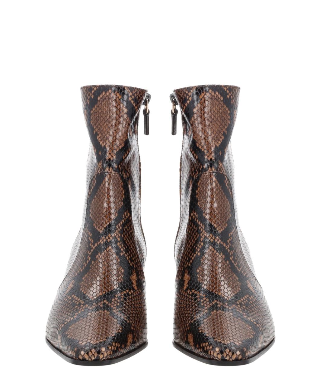 STUART WEITZMAN Коричневые кожаные сапоги, фото 3