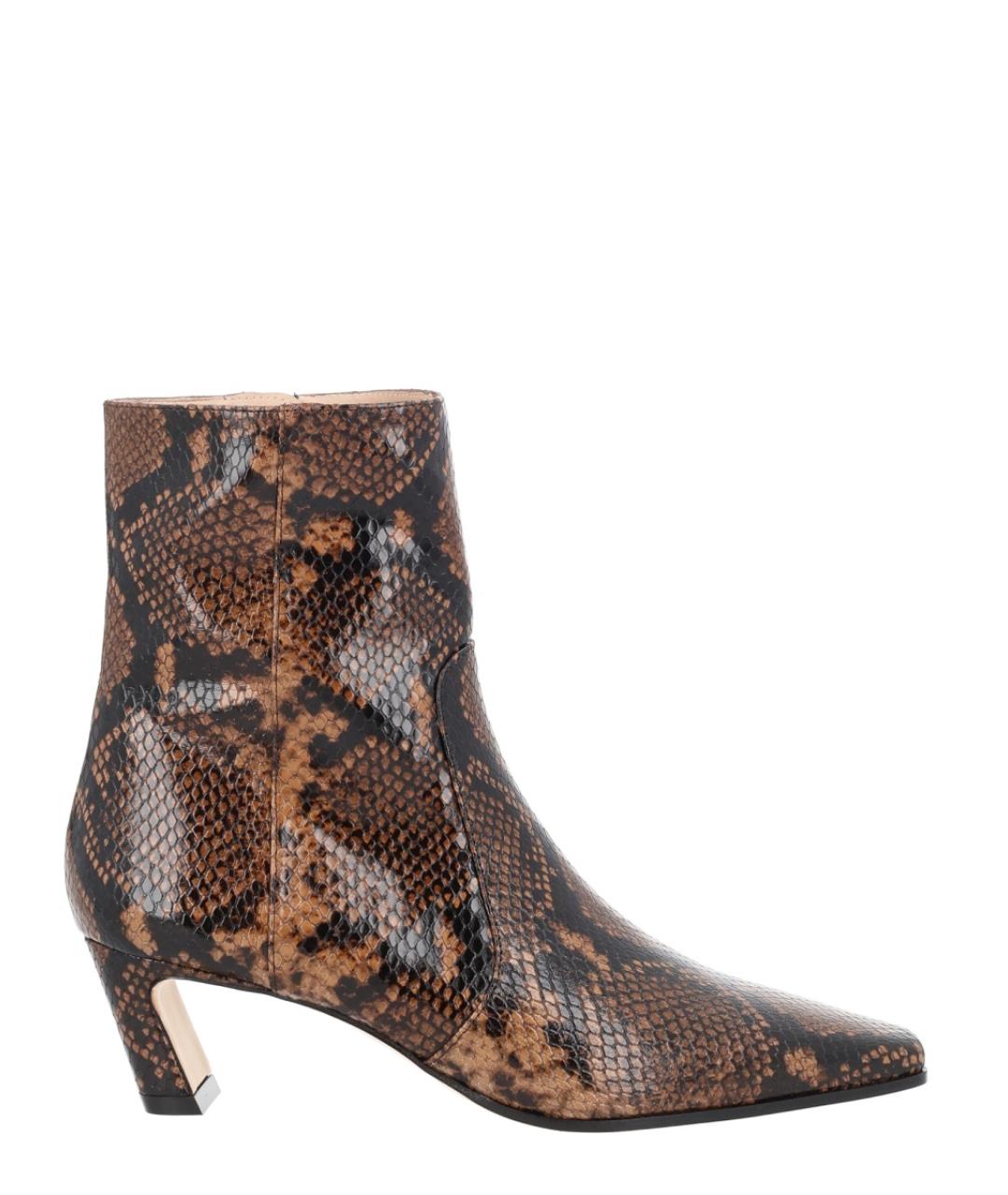 STUART WEITZMAN Коричневые кожаные сапоги, фото 1