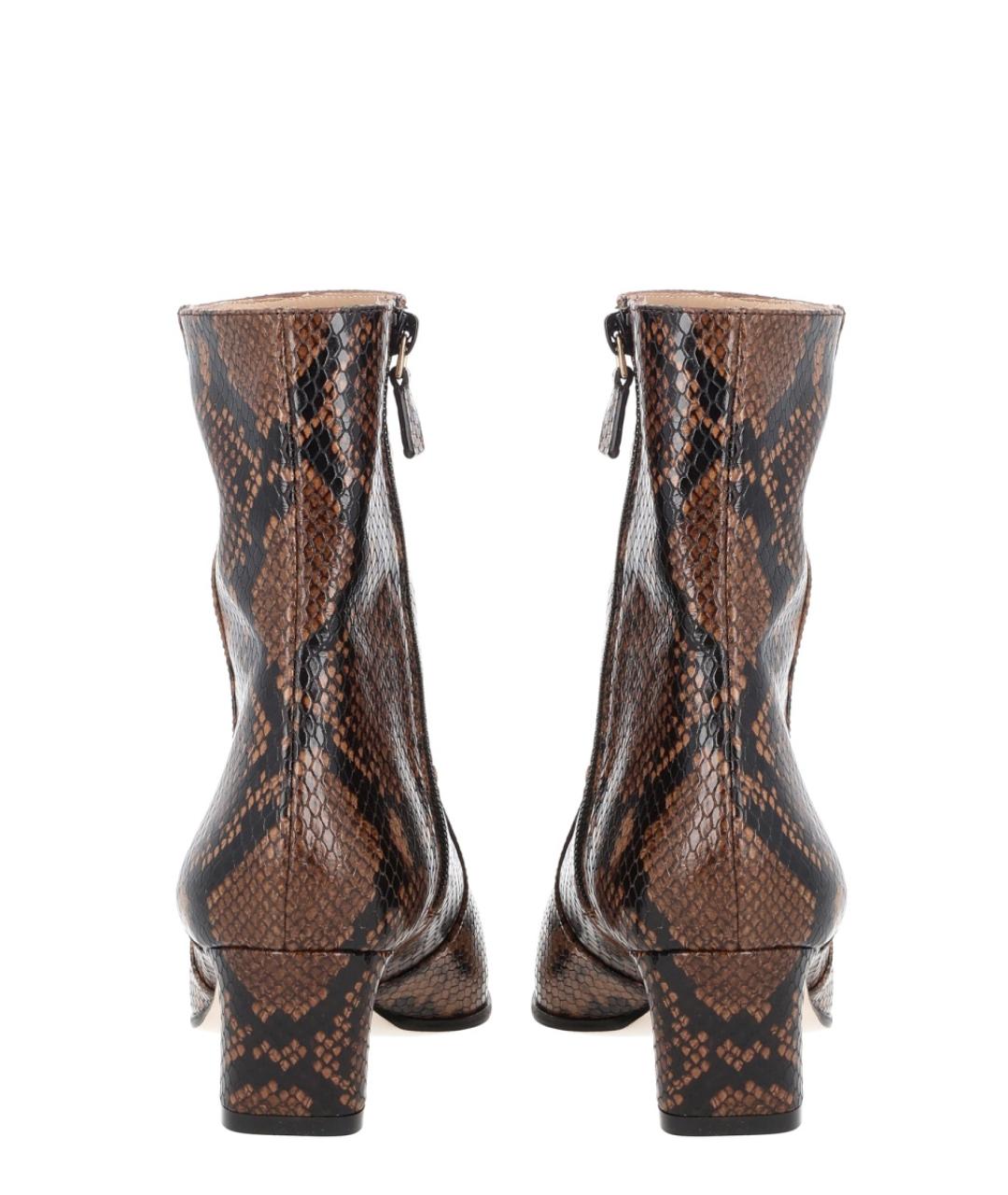 STUART WEITZMAN Коричневые кожаные сапоги, фото 4