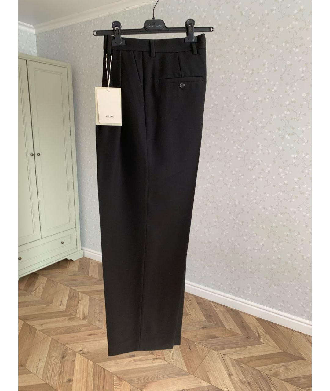 TOTEME Черные прямые брюки, фото 2