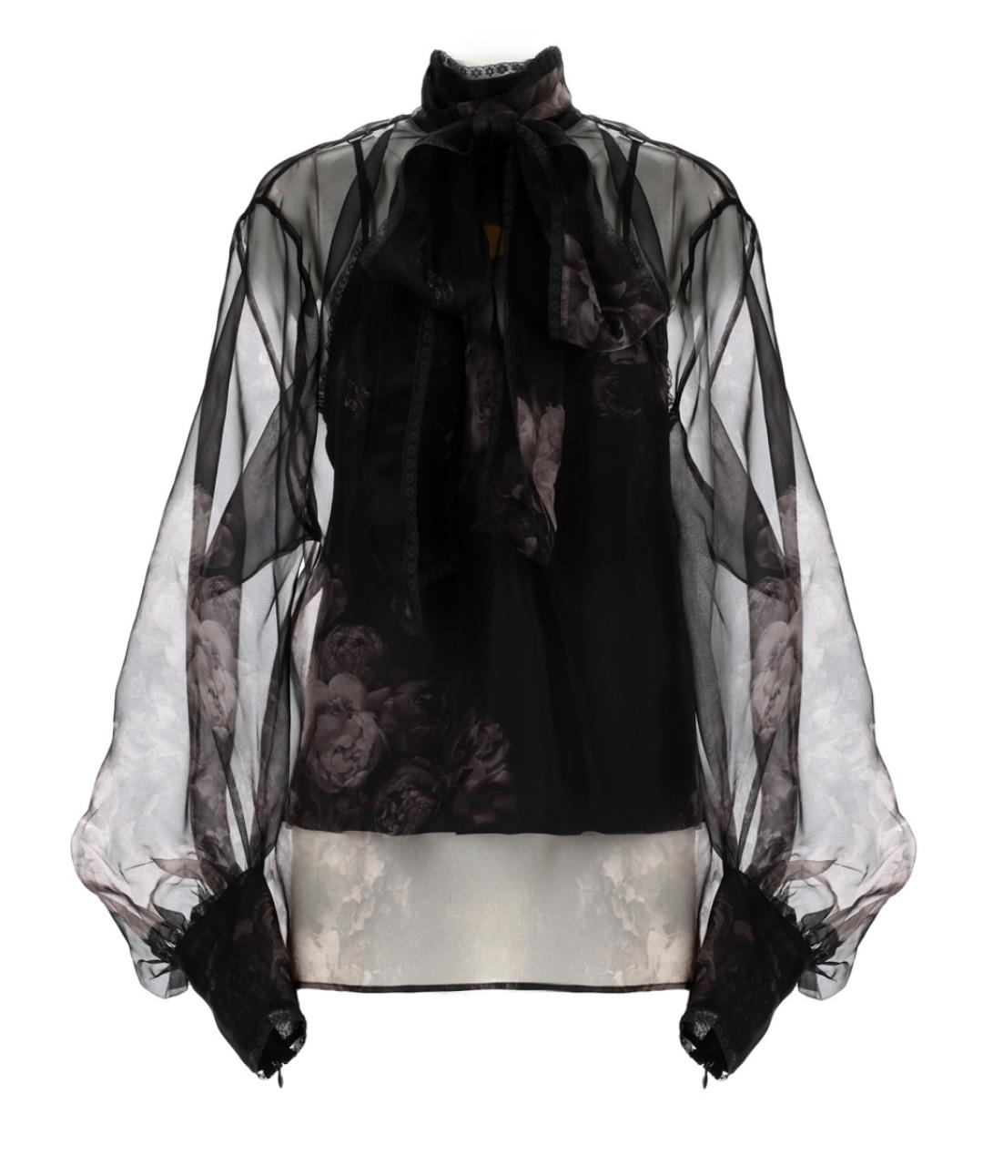 ZIMMERMANN Черная шелковая блузы, фото 1