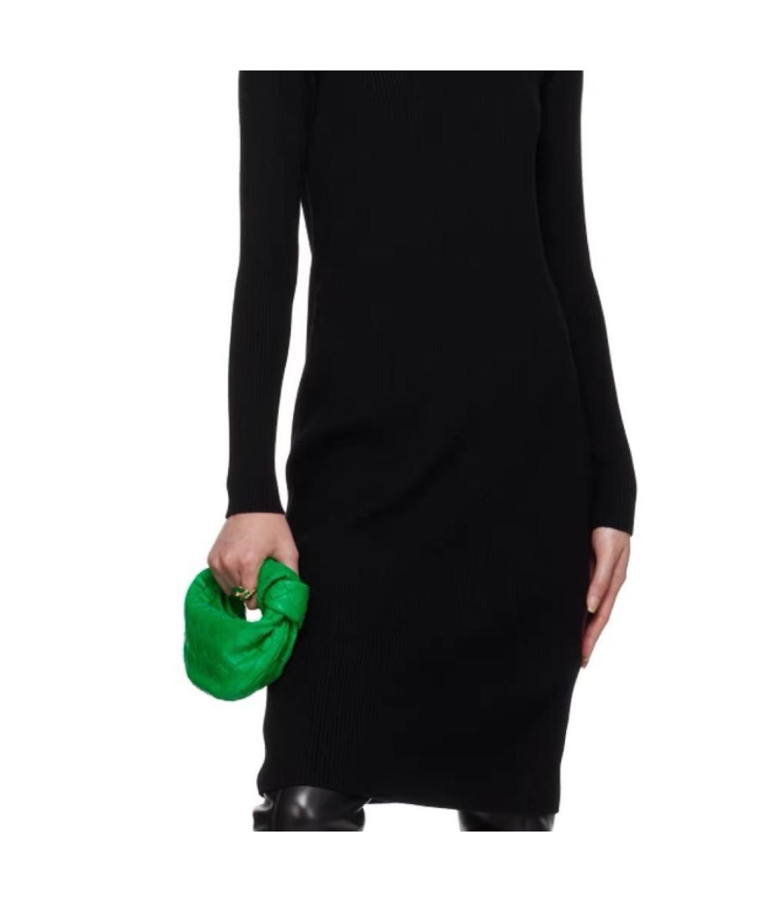 BOTTEGA VENETA Зеленая кожаная сумка с короткими ручками, фото 3