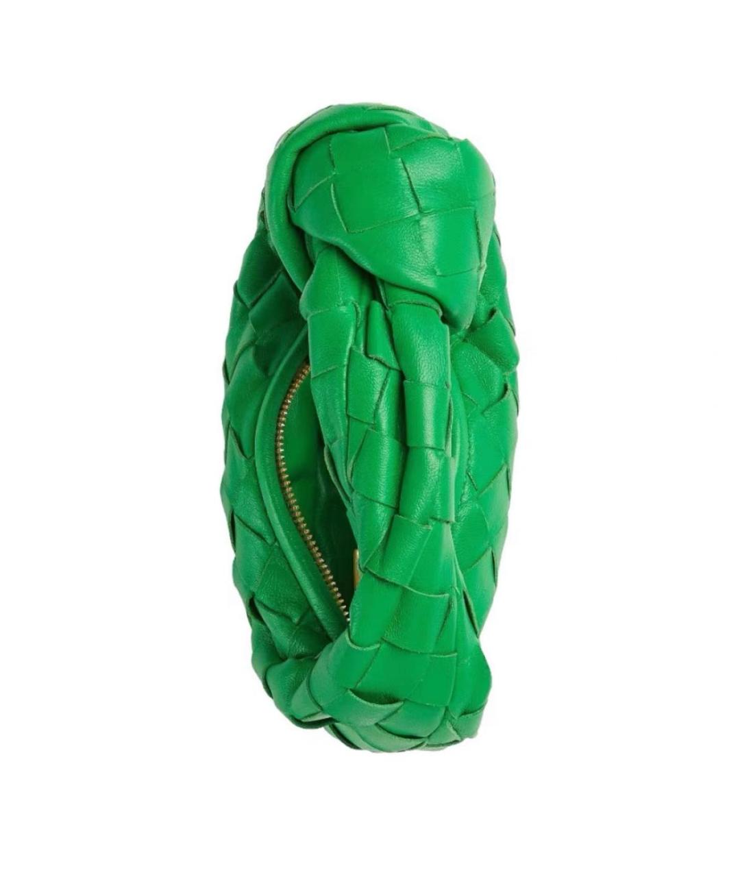 BOTTEGA VENETA Зеленая кожаная сумка с короткими ручками, фото 2