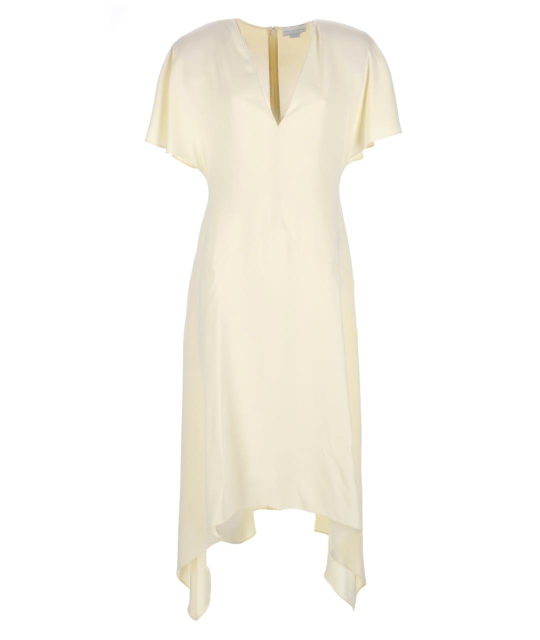 STELLA MCCARTNEY Белое ацетатное повседневное платье, фото 1