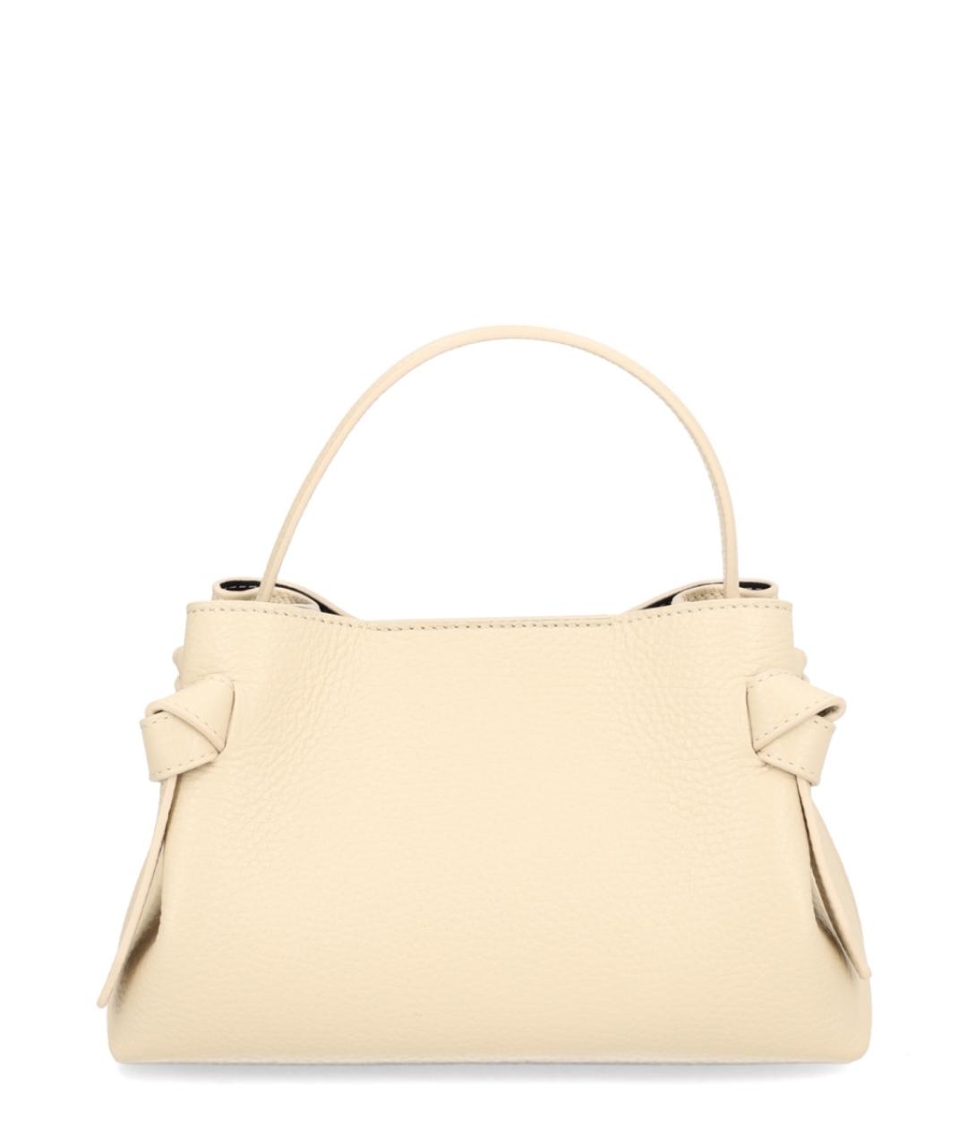 YUZEFI Бежевая кожаная сумка тоут, фото 2