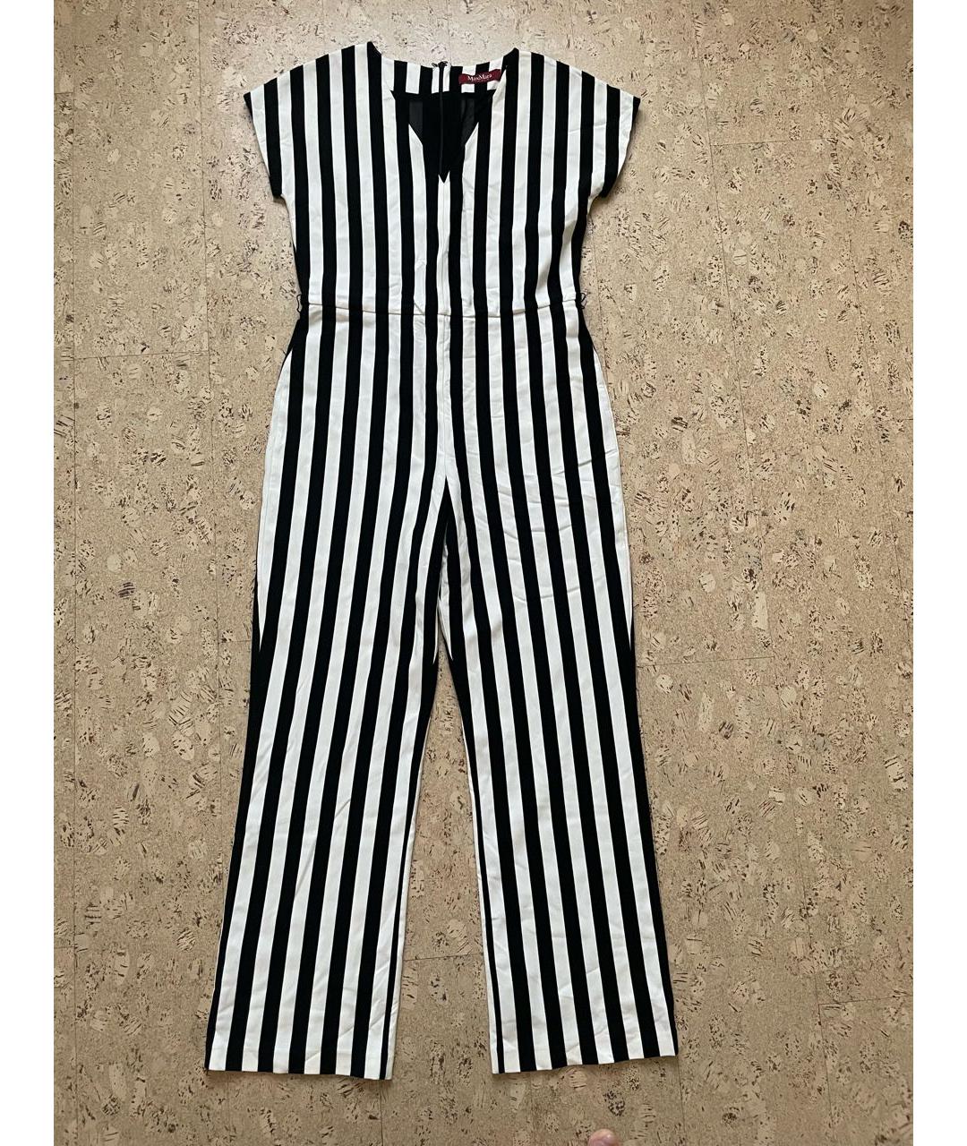 MAX MARA STUDIO Черный вискозный комбинезон, фото 3