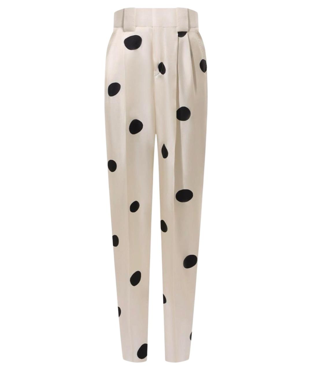 PETAR PETROV Белые шелковые брюки широкие, фото 1