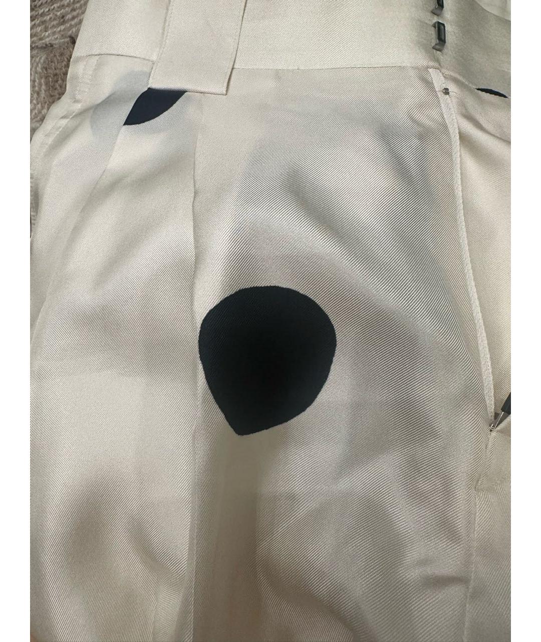 PETAR PETROV Белые шелковые брюки широкие, фото 4