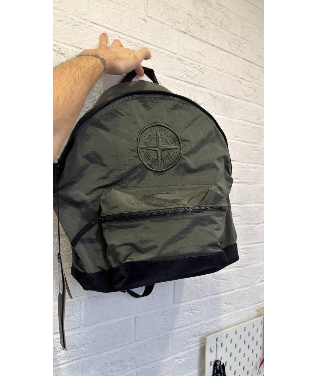 STONE ISLAND Зеленый рюкзак, фото 2