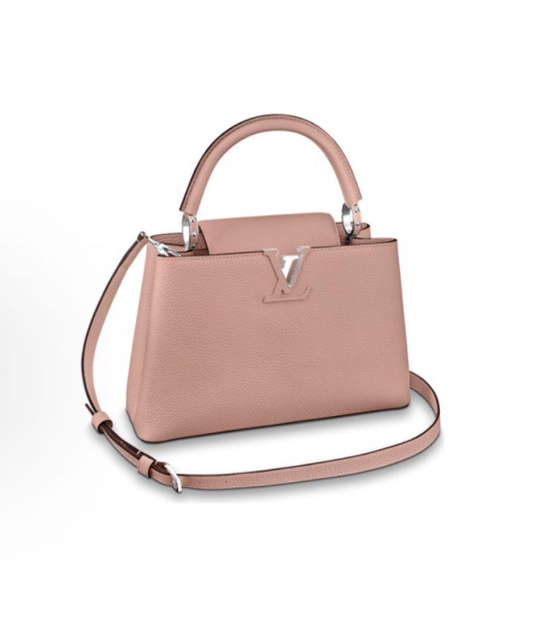 LOUIS VUITTON Розовая кожаная сумка через плечо, фото 5