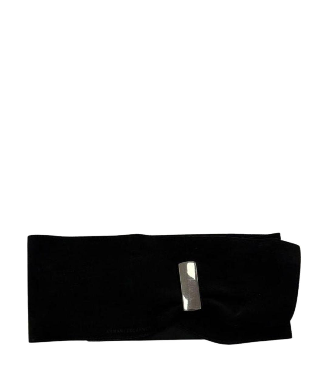 ARMANI EXCHANGE Черный замшевый ремень, фото 1