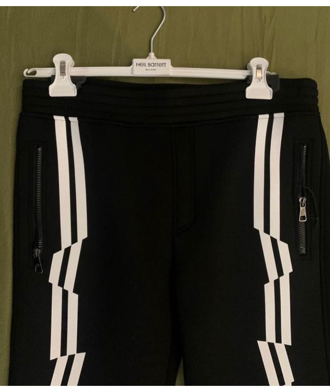 BARRETT Черные полиамидовые повседневные брюки, фото 4