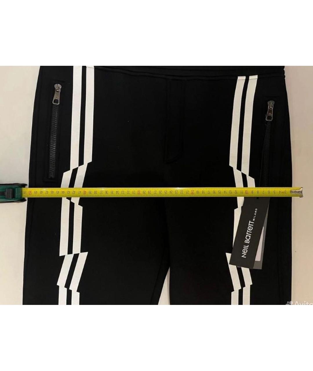 BARRETT Черные полиамидовые повседневные брюки, фото 5