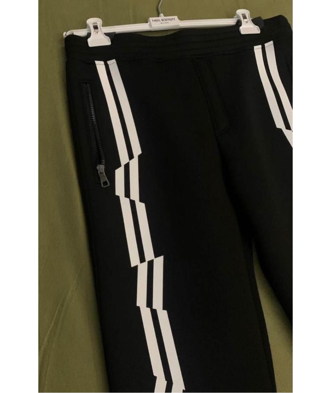 BARRETT Черные полиамидовые повседневные брюки, фото 3