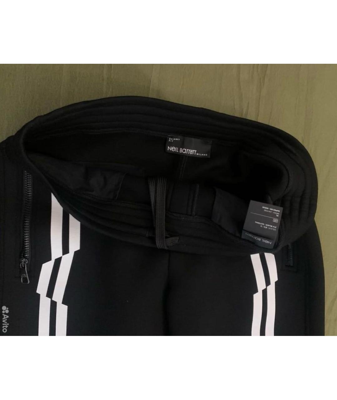 BARRETT Черные полиамидовые повседневные брюки, фото 8