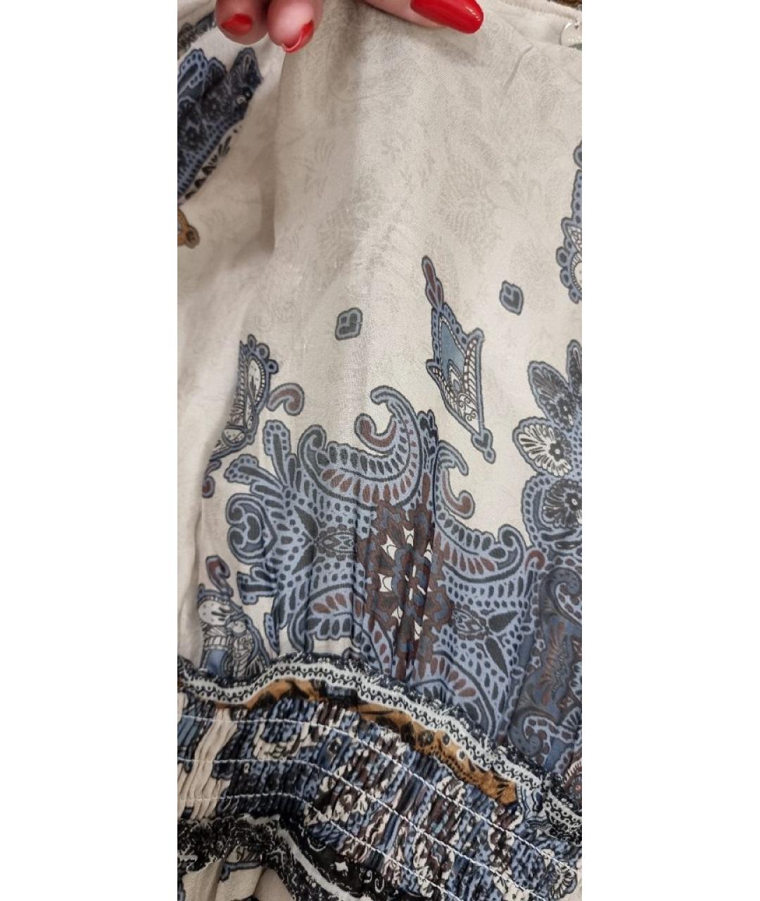 LIU JO Мульти шелковое повседневное платье, фото 8