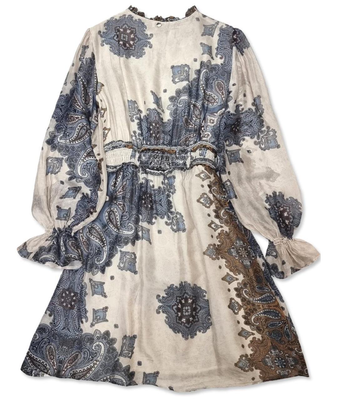 LIU JO Мульти шелковое повседневное платье, фото 4