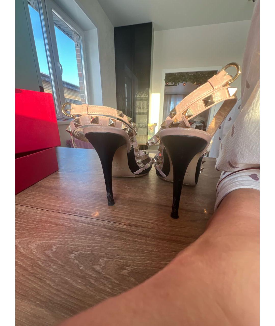 VALENTINO Черные кожаные туфли, фото 4