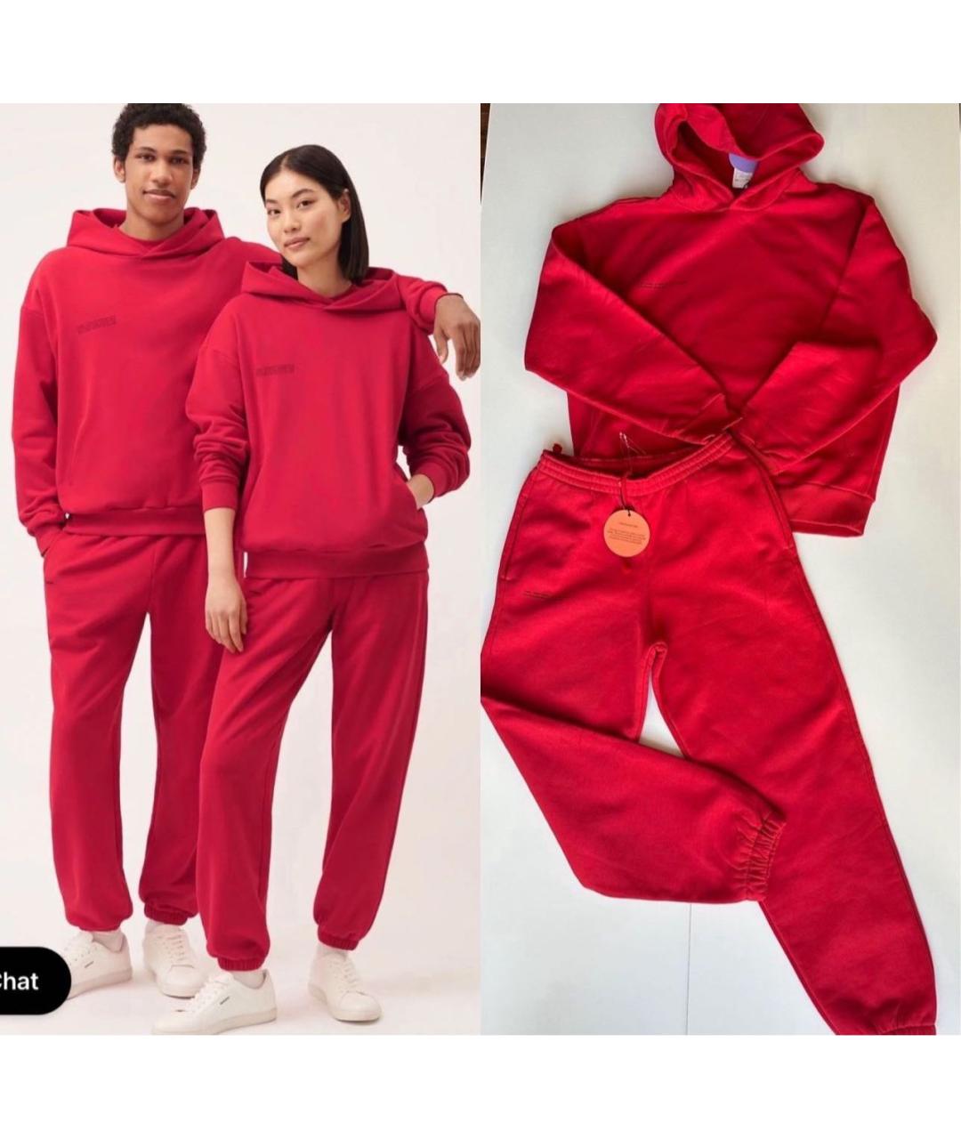 THE PANGAIA Красный хлопковый костюм с брюками, фото 5