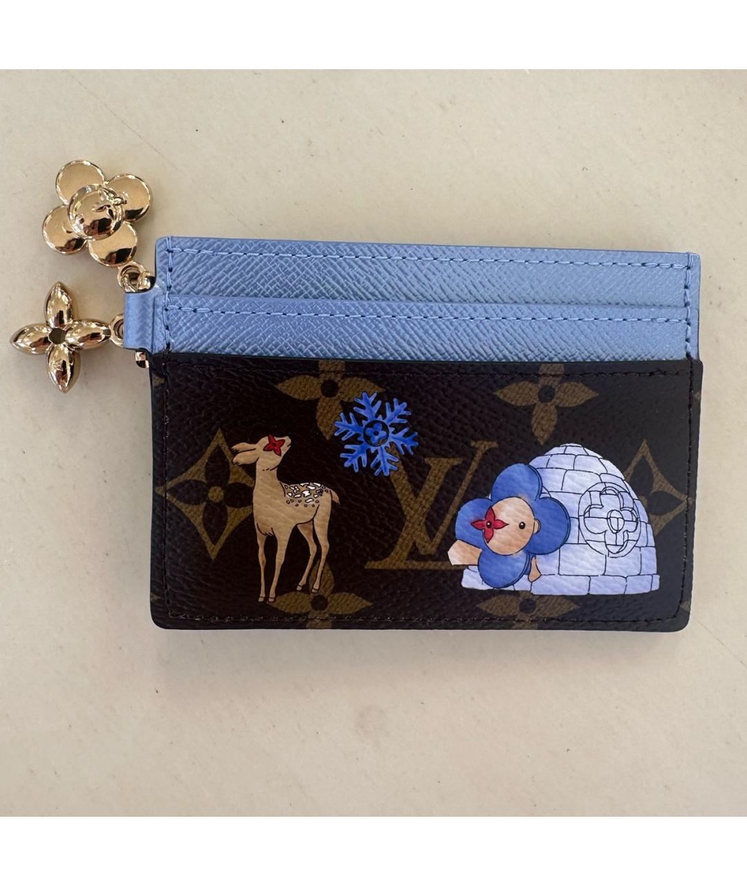 LOUIS VUITTON Коричневый кардхолдер, фото 6