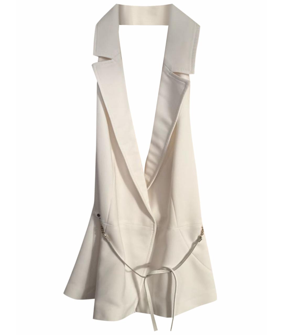 ELISABETTA FRANCHI Белая хлопковая блузы, фото 1