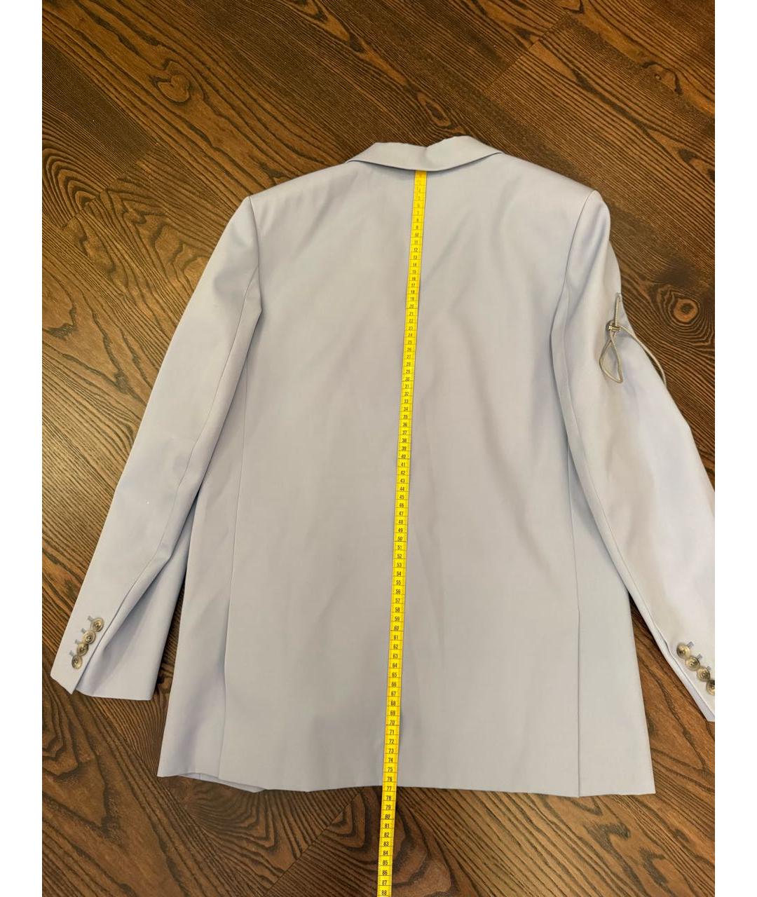 NINA RICCI Голубой шерстяной костюм с юбками, фото 7