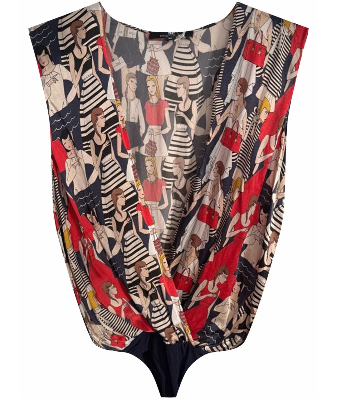 ELISABETTA FRANCHI Мульти шелковая блузы, фото 1