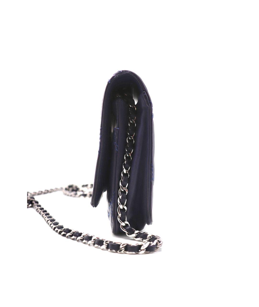 CHANEL Фиолетовая кожаная сумка через плечо, фото 4