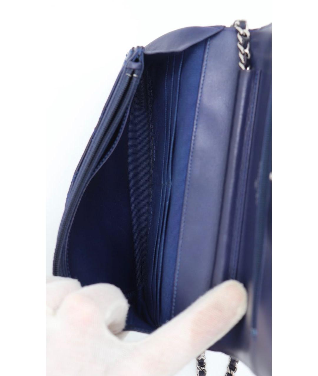 CHANEL Фиолетовая кожаная сумка через плечо, фото 7