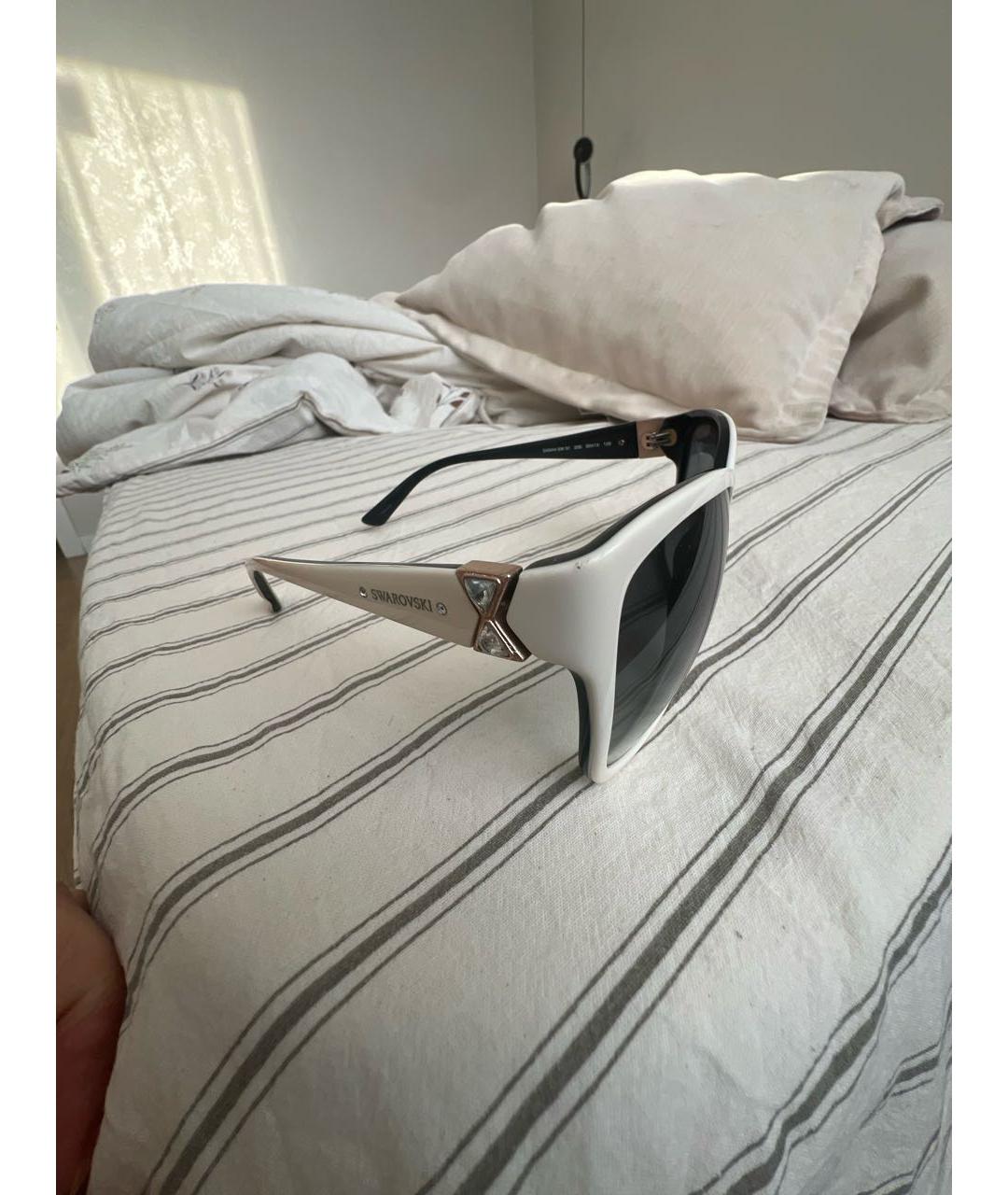 SWAROVSKI Белые пластиковые солнцезащитные очки, фото 2