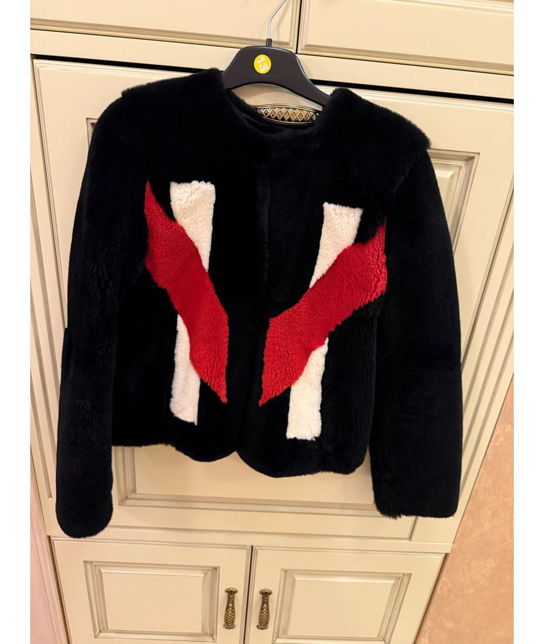 GIVENCHY Черная меховая шуба, фото 4