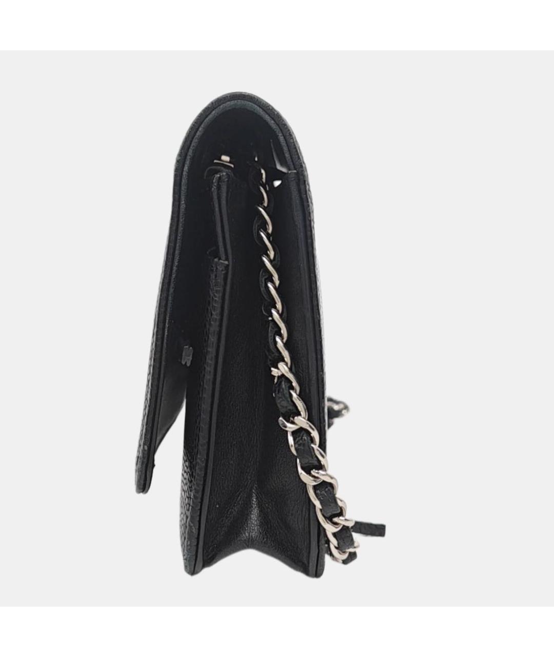 CHANEL Черная кожаная сумка через плечо, фото 2