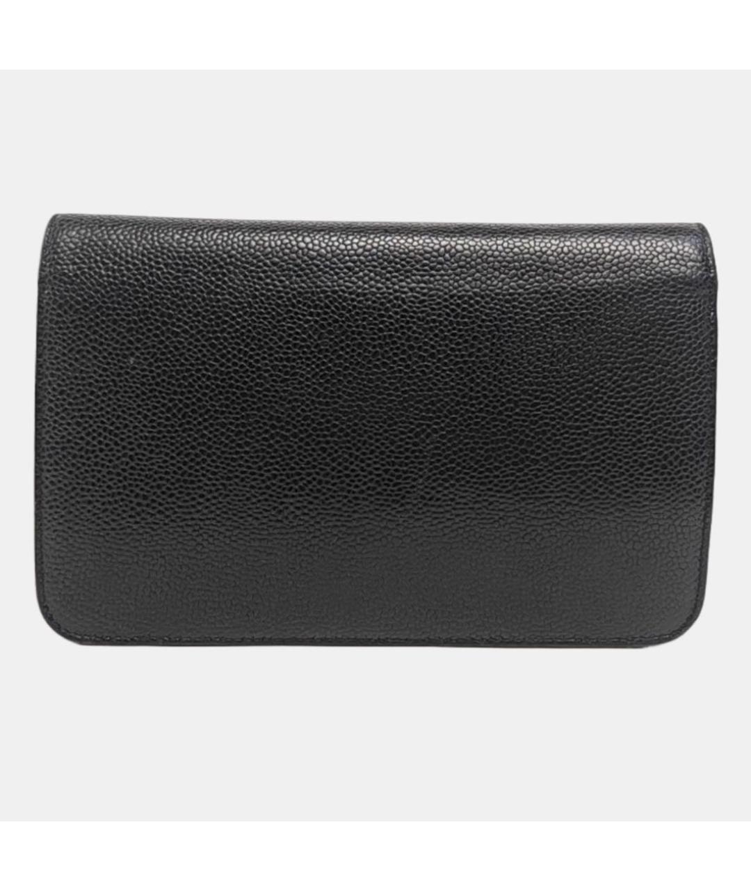 CHANEL Черная кожаная сумка через плечо, фото 4