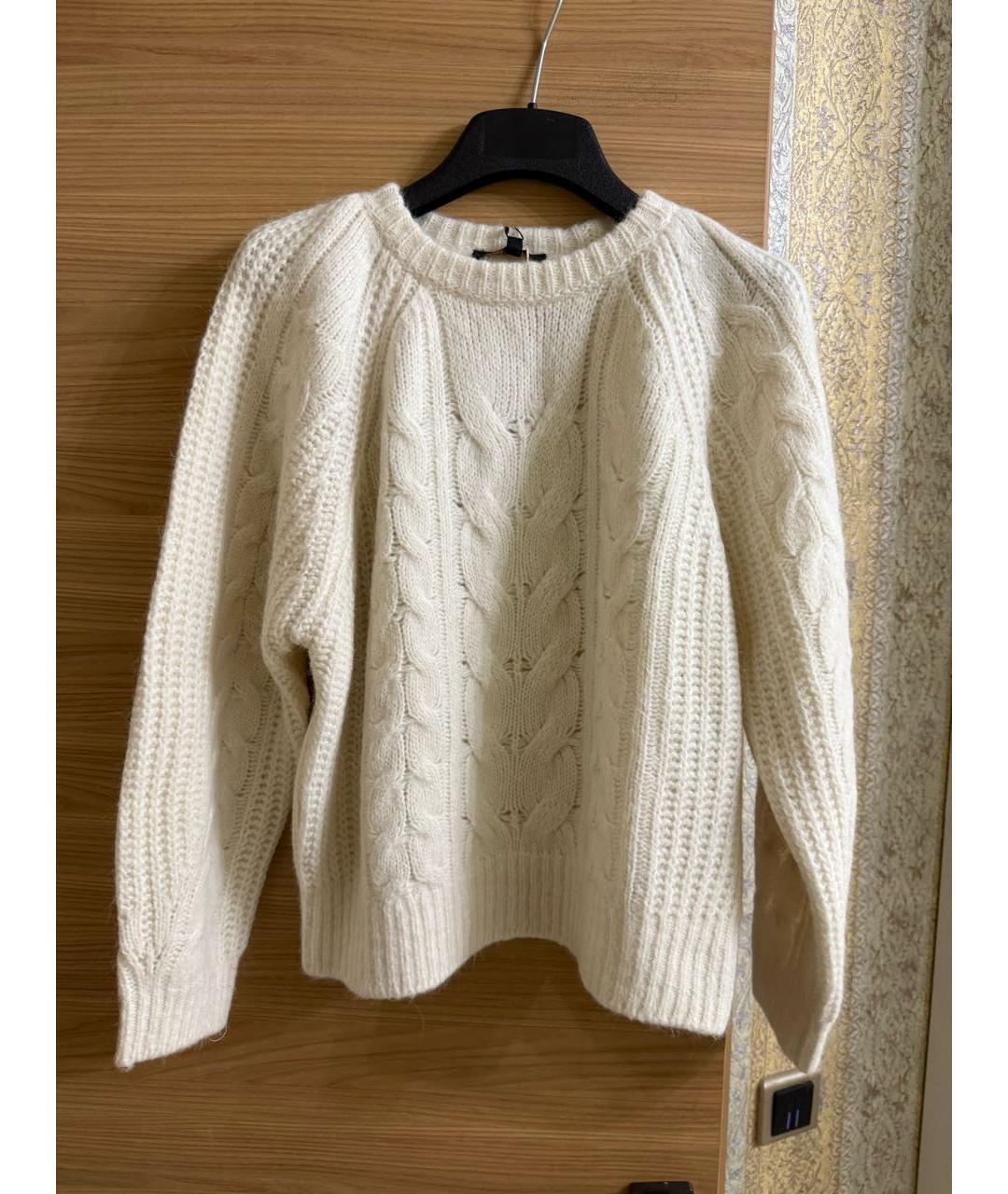 MAJE Бежевый шерстяной джемпер / свитер, фото 6