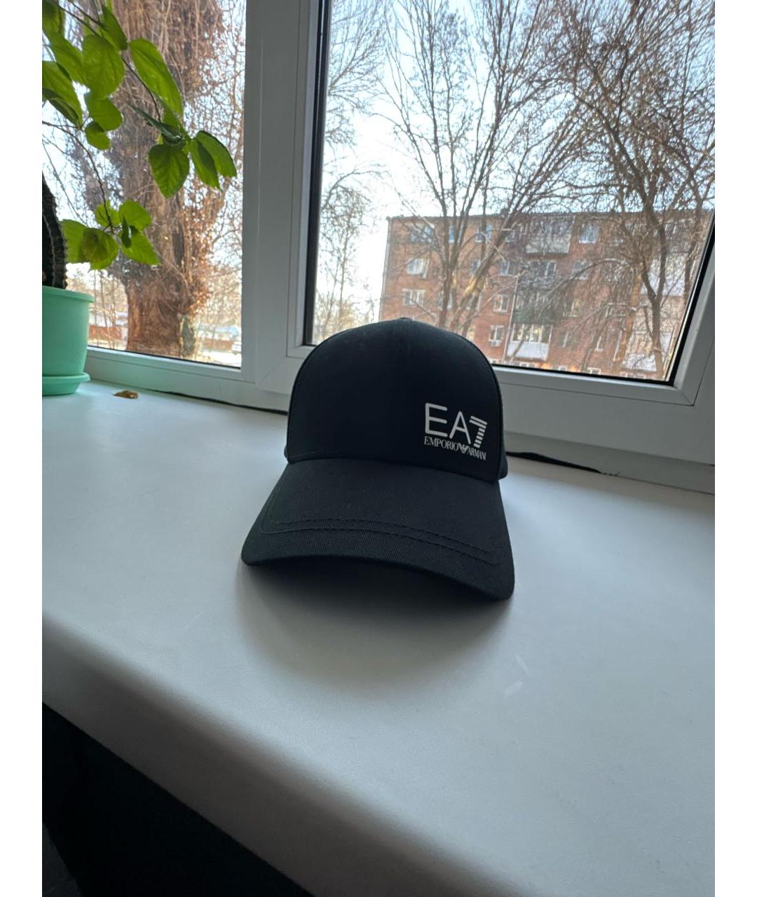 EMPORIO ARMANI Черная синтетическая кепка/бейсболка, фото 5