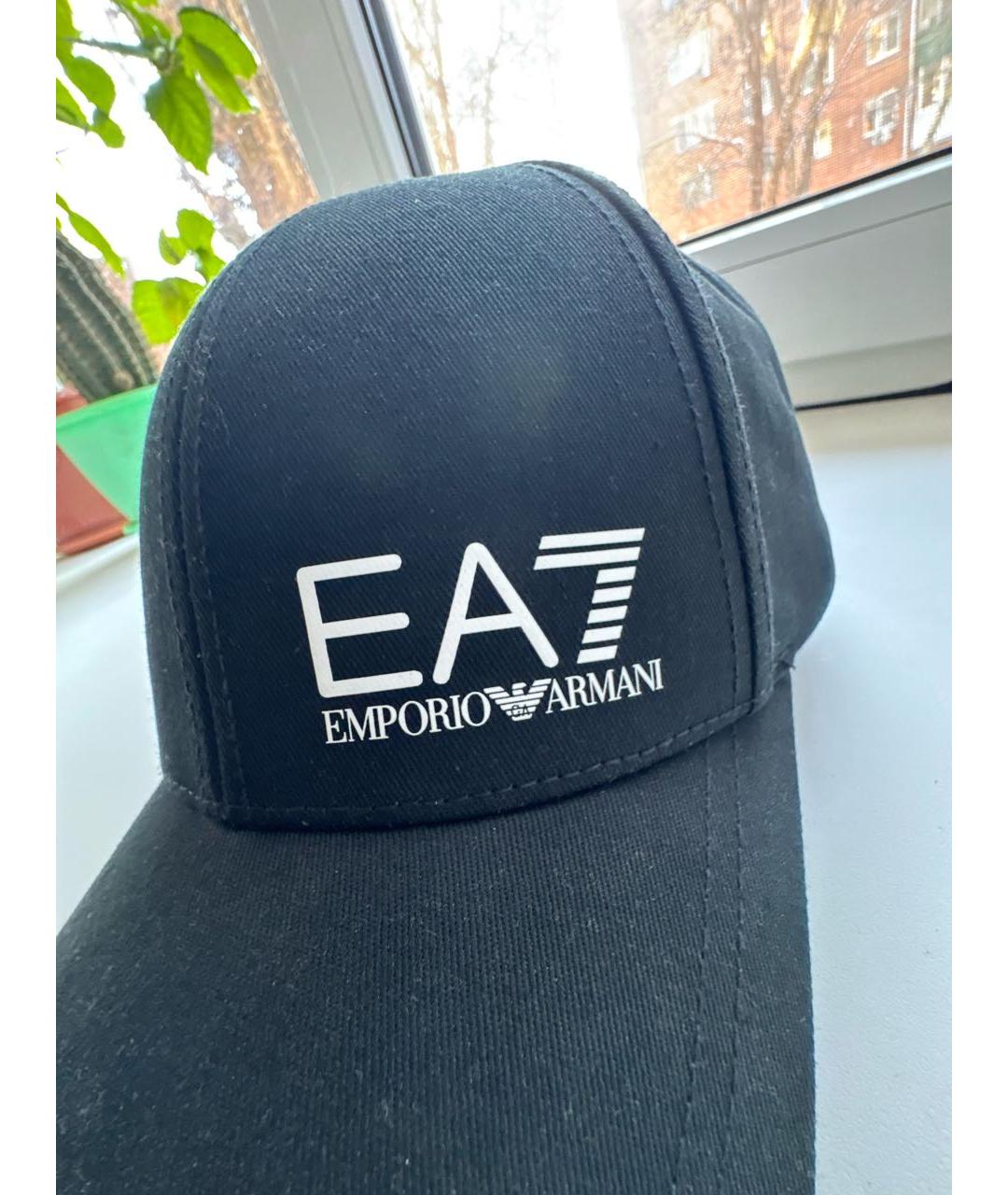 EMPORIO ARMANI Черная синтетическая кепка/бейсболка, фото 4