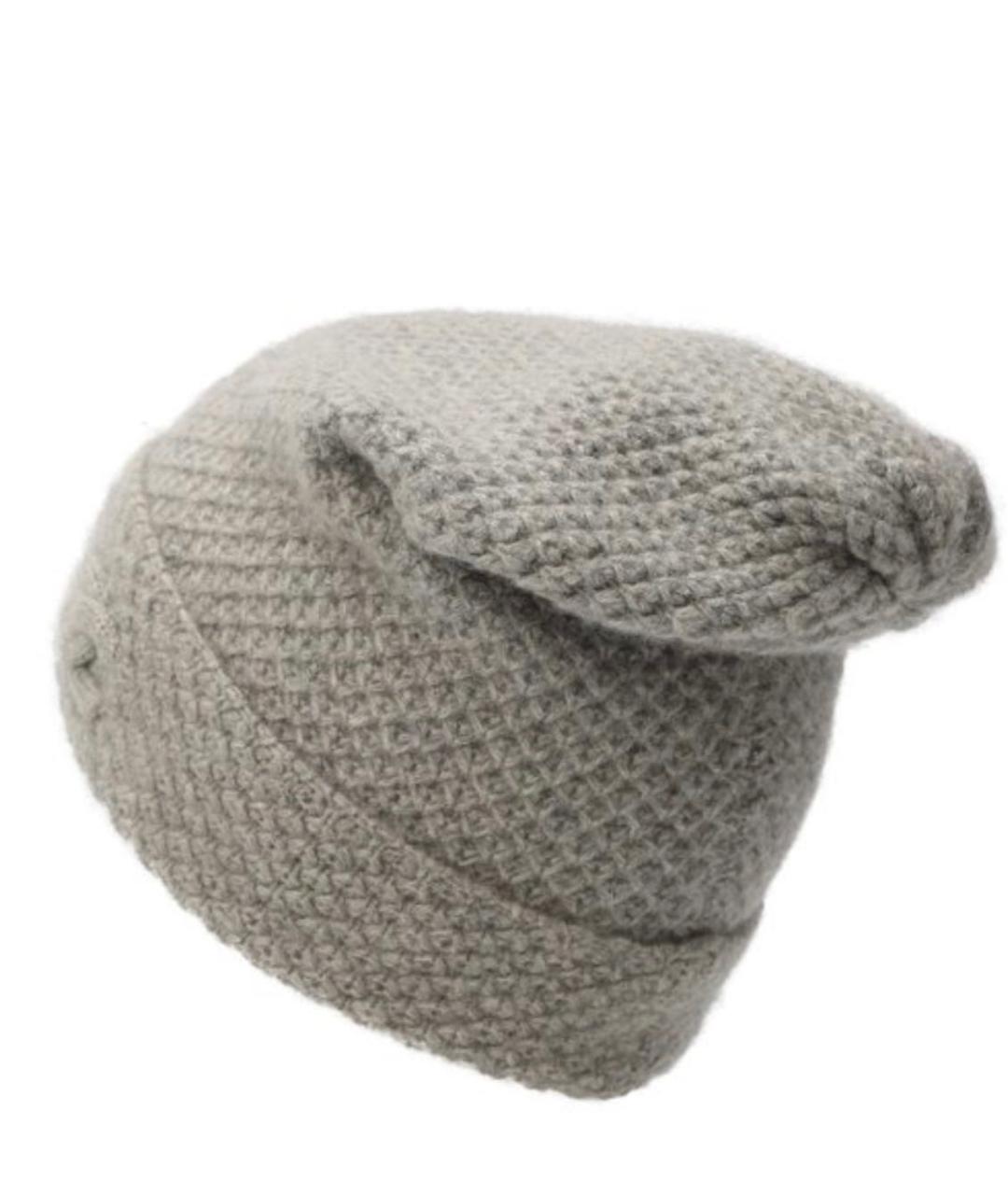 CHANEL Серая кашемировая шапка, фото 2