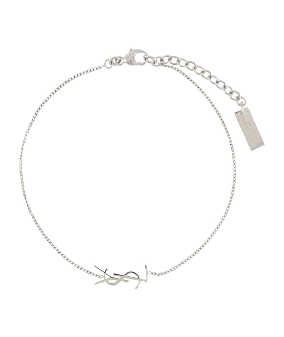 SAINT LAURENT Серебрянный латунный браслет, фото 1