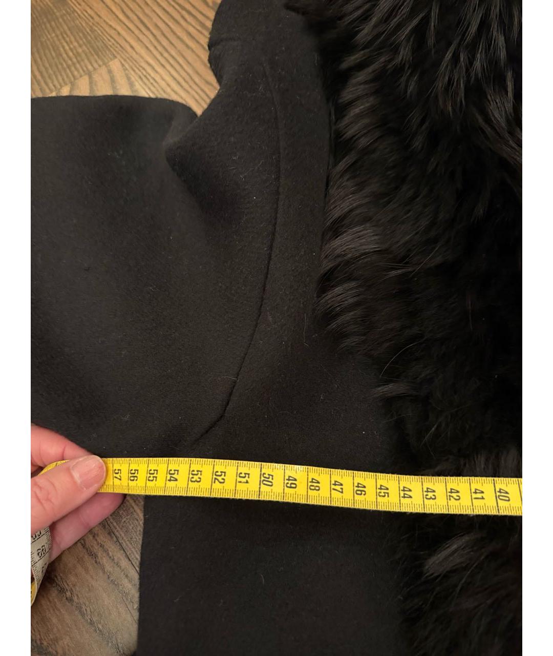BALMAIN Черное шерстяное пальто, фото 8