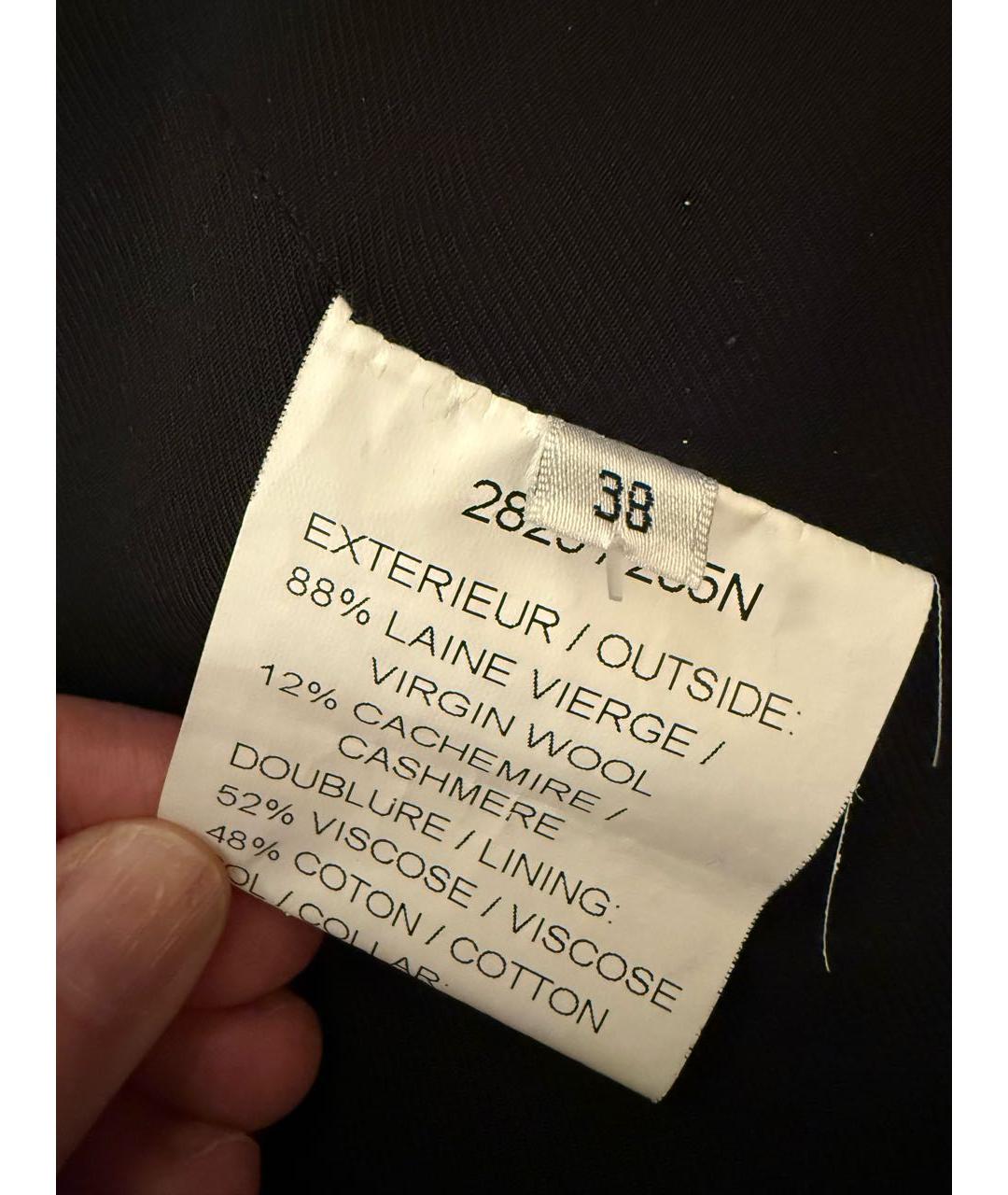 BALMAIN Черное шерстяное пальто, фото 4