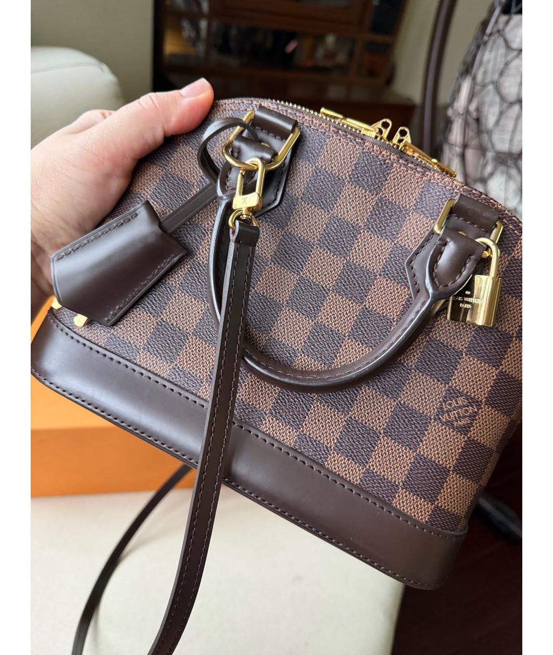 LOUIS VUITTON Коричневая сумка через плечо, фото 8