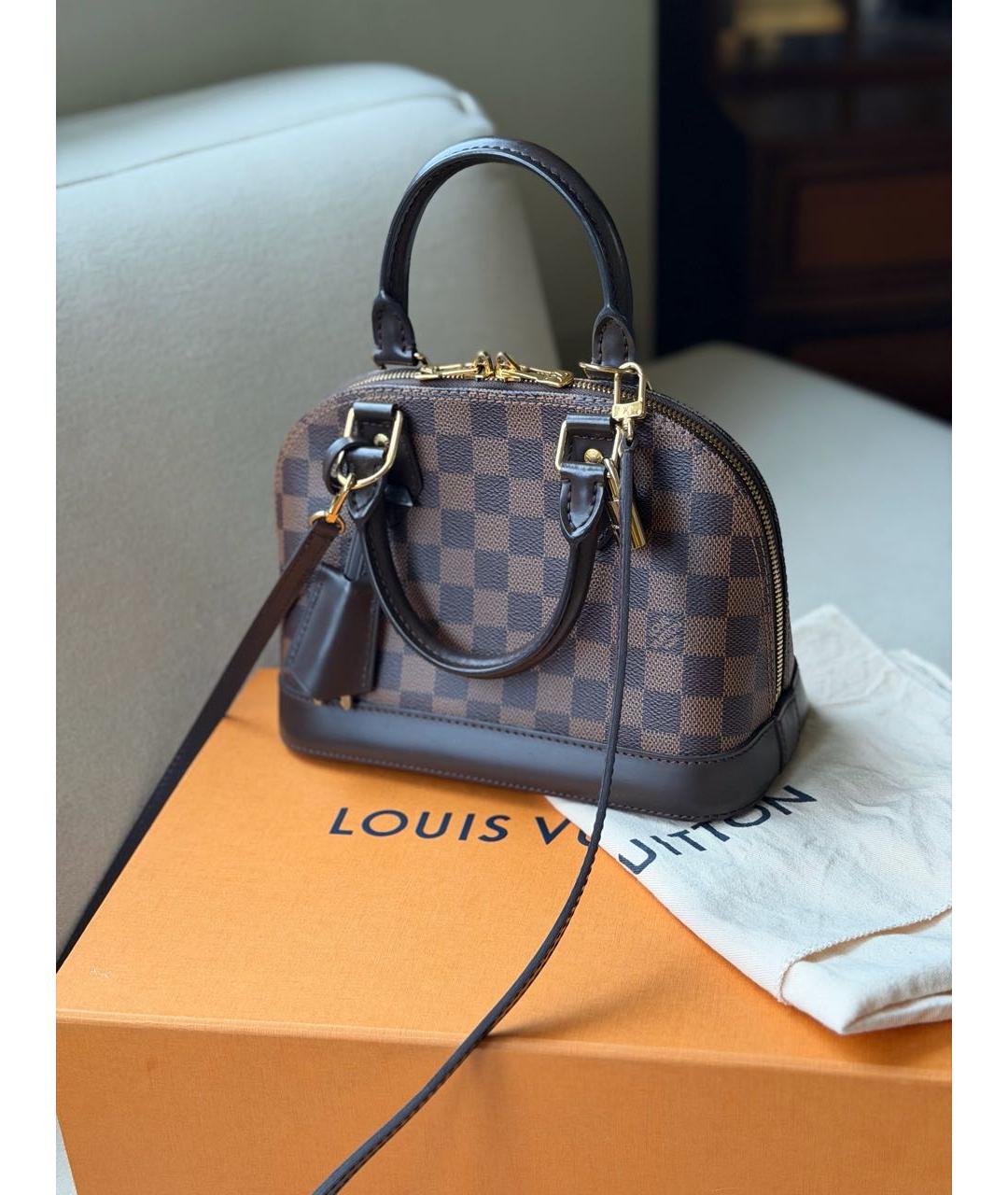 LOUIS VUITTON Коричневая сумка через плечо, фото 2